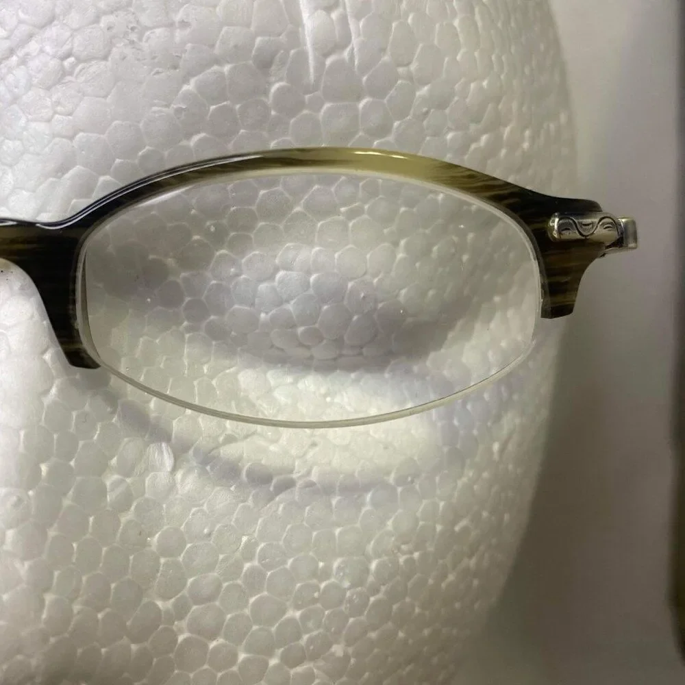 #5288 BRIGHTON WOMEN'S HAND MADE Marble Stainless Steel Eyewear Frames 48-18-140